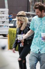 ASHLEY BENSON in jeans Out Shopping in Hollywood