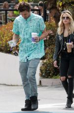 ASHLEY BENSON in jeans Out Shopping in Hollywood