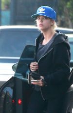 ASHLEY BENSON out for Coffee in los Angeles