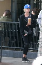 ASHLEY BENSON out for Coffee in los Angeles