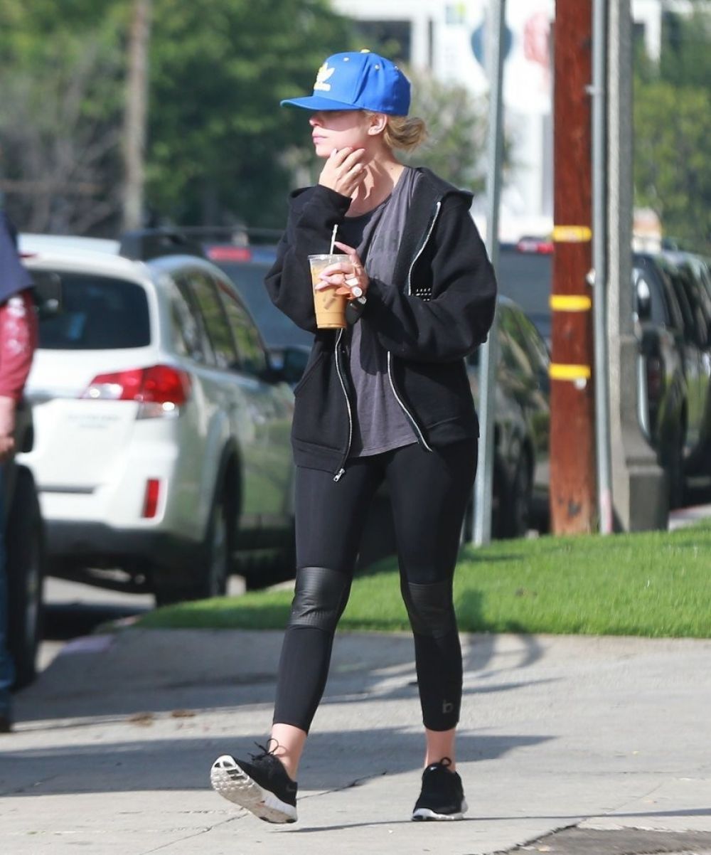 ASHLEY BENSON out for Coffee in los Angeles – HawtCelebs