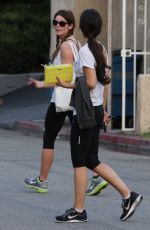 ASHLEY GREENE and CARA SANTANA Leaves a Gym in Studio City