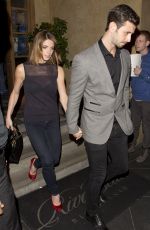 ASHLEY GREENE and Paul Khoury Leaves Rivabella Restaurant in West Hollywood