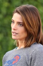 ASHLEY GREENE Arrives at Panini Cafe in West Hollywood