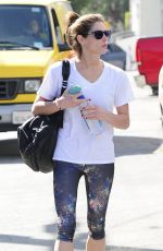 ASHLEY GREENE Heading to a Gym in West Hollywood