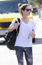 ASHLEY GREENE Heading to a Gym in West Hollywood