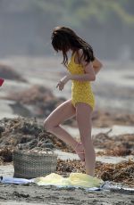 ASHLEY GREENE in Swimsuit on the Set of Shangri-La