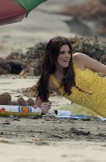 ASHLEY GREENE in Swimsuit on the Set of Shangri-La