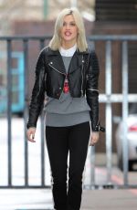 ASHLEY ROBERTS leaves a Studio in London