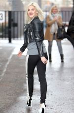 ASHLEY ROBERTS leaves a Studio in London
