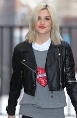 ASHLEY ROBERTS leaves a Studio in London