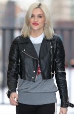 ASHLEY ROBERTS leaves a Studio in London