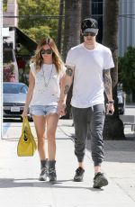 ASHLEY TISDALE and Christopher French Shopping on Robertson Boulevard