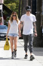 ASHLEY TISDALE and Christopher French Shopping on Robertson Boulevard