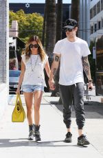 ASHLEY TISDALE and Christopher French Shopping on Robertson Boulevard