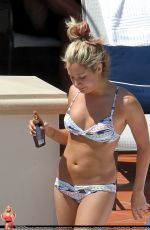 ASHLEY TISDALE in Bikini at a Pool in Santa Barbra