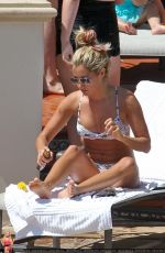 ASHLEY TISDALE in Bikini at a Pool in Santa Barbra