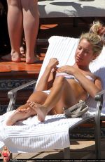 ASHLEY TISDALE in Bikini at a Pool in Santa Barbra