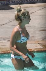 ASHLEY TISDALE in Bikini at a Pool in Santa Barbra