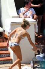 ASHLEY TISDALE in Bikini at a Pool in Santa Barbra