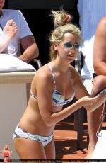 ASHLEY TISDALE in Bikini at a Pool in Santa Barbra
