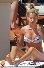 ASHLEY TISDALE in Bikini at a Pool in Santa Barbra
