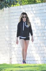 ASHLEY TISDALE in Shorts Out in Los Angeles