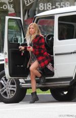 ASHLEY TISDALE Out for Coffee in Burbank