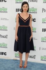 AUBREY PLAZA  at 2014 Film Independent Spirit Awards in Santa Monica