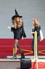 BELLA THORNE in Witch Costume at the Set of a Movie in Los Angeles