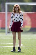 BELLA THORNE on the Set of Mostly Ghostly 2 in Los Angeles