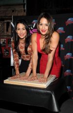 BELLA TWINS Promotes Their E! Series at Planet Hollywood Times Square in New York