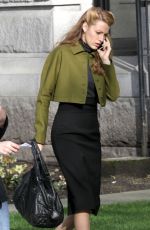 BLAKE LIVELY on the Set of Adaline in Vancouver 1903