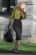 BLAKE LIVELY on the Set of Adaline in Vancouver 1903