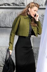 BLAKE LIVELY on the Set of Adaline in Vancouver 1903
