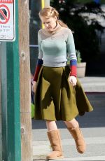 BLAKE LIVELY on the Set of Adaline in Vancouver