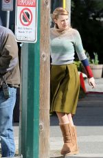 BLAKE LIVELY on the Set of Adaline in Vancouver
