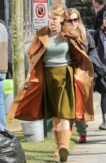 BLAKE LIVELY on the Set of Adaline in Vancouver
