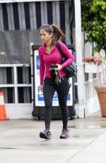 BRENDA SONG in Tights Heading to a Gym in Los Angeles