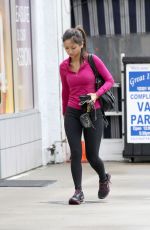 BRENDA SONG in Tights Heading to a Gym in Los Angeles