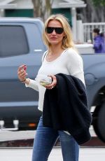 CAMERON DIAZ Out to Lunch at Grand Casino Cafe in Culver City