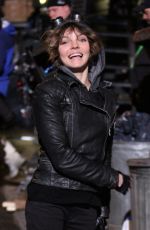 CAMREN BICONDOVA on the set of Gotham TV Series in New York