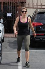 CANDACE CAMERON BURE in Tights at DWTS Rehearsal in Los Angeles