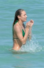 CANDICE SWANEPOEL in Bikini at a Beach in Miami
