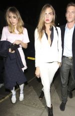 CARA DELEVINGNE and SUKI WATERHOUSE at Karl Lagerfeld Boutique Opening in London