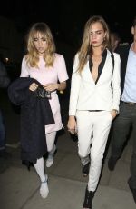 CARA DELEVINGNE and SUKI WATERHOUSE at Karl Lagerfeld Boutique Opening in London