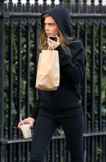 CARA DELEVINGNE Out and About in London 1303