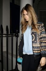 CARA DELEVINGNE Out and About in London