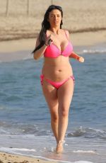CHANTELLE HOUGHTON in Bikini at a Beach in Spain