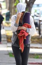CHARLIEZE THERON at Gas Station after a Yoga Class in Los Angeles